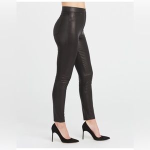 Spanx Leather Like Skinny Leggings Noir